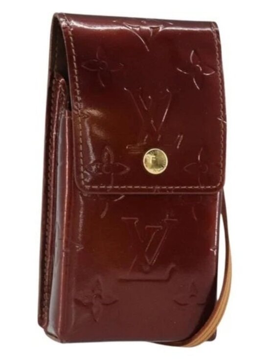 Louis Vuitton Handbags - LOUIS VUITTON Monogram Vernis Green Cigarette Case Bronze M91156 LV Auth 164597